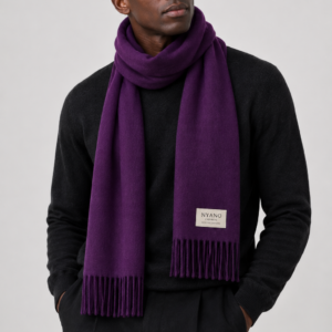 Pure Cashmere Scarf – Royal Purple